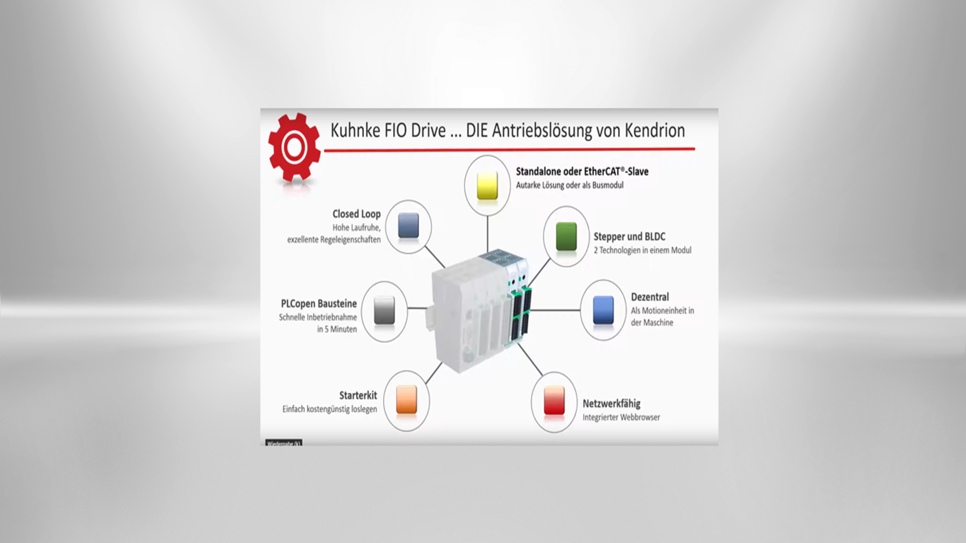 Kompakter Antriebsregler: Das dezentrale EtherCAT I/O-Modul „Kuhnke FIO Drive Control“