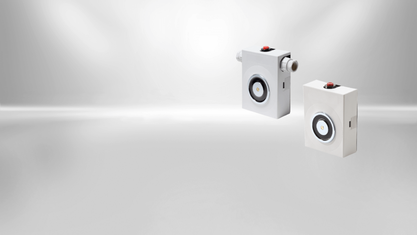 Door holding magnets from Kendrion are availbe in different Design. This type of the SAFE line is for wall mounting.