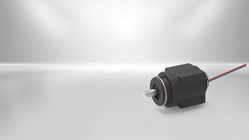 The compact rotary solenoid by Kendrion has a diameter of 30mm and a rotation angle of 90°.