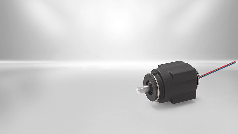 The compact rotary solenoid by Kendrion has a diameter of 30mm and a rotation angle of 90°.