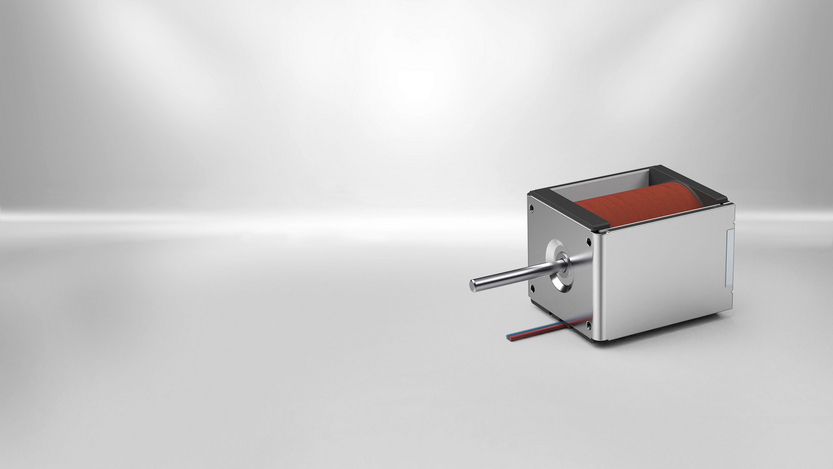 Single-stroke solenoids are available in a variety of designs including pulling and pushing solenoids and combi-type linear solenoids with integrated return spring. 