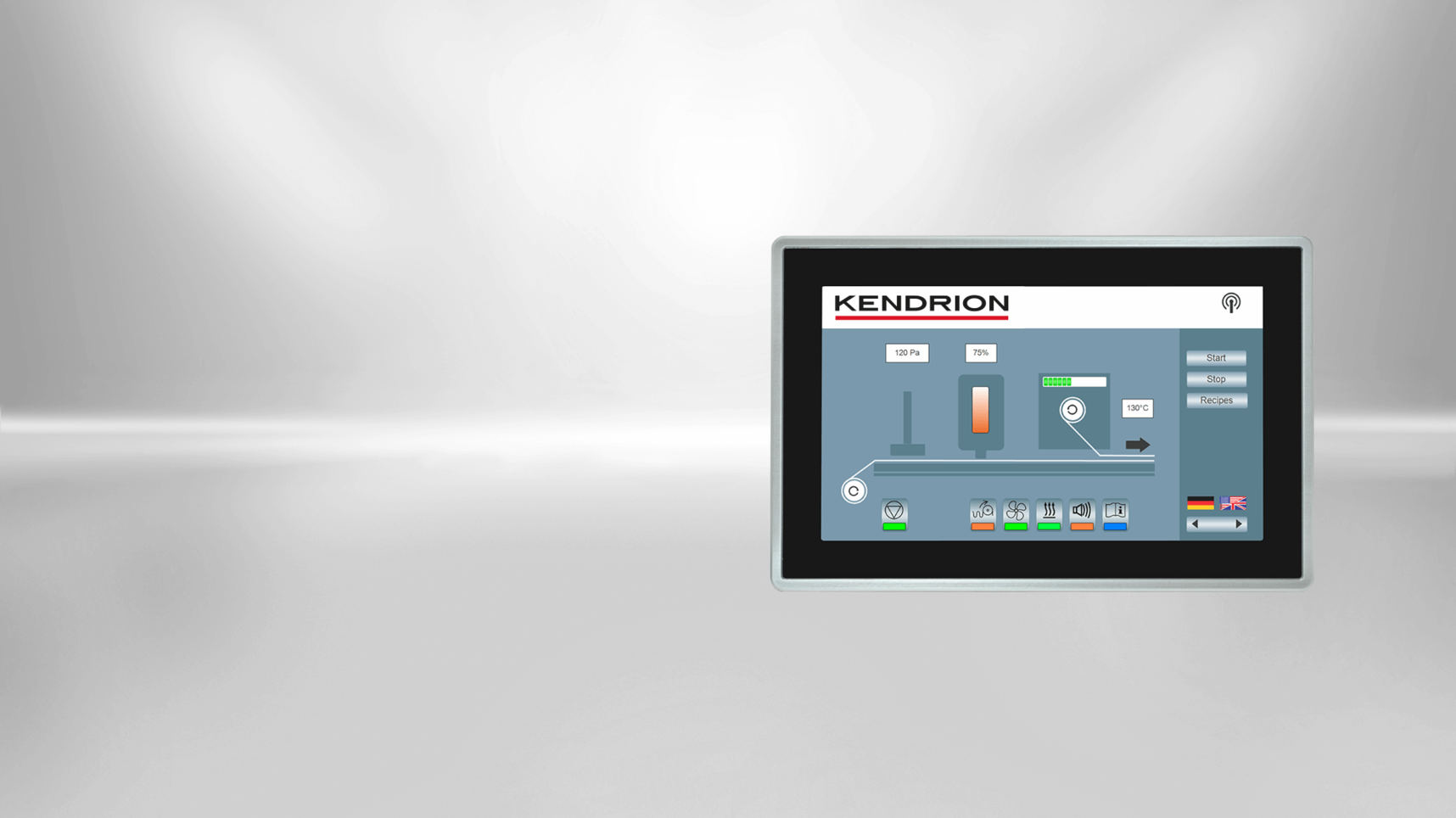 Touchpanel sps codesys panel Combined visualisation, touch control and control electronics.